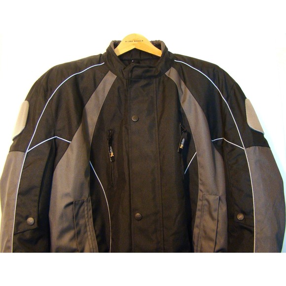 NEW! Xelement Motorcycle Jacket BIG & TALL Black/Gray Zip Out Liner SIZE 3XL  AC - Picture 11 of 15